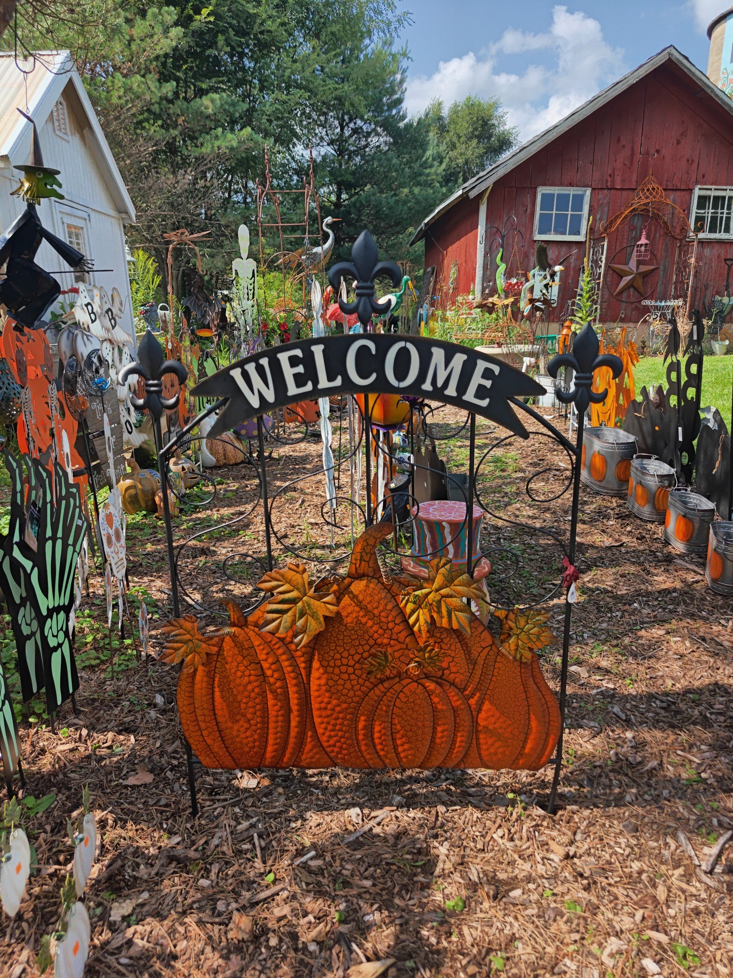 Pumpkin Welcome Fence