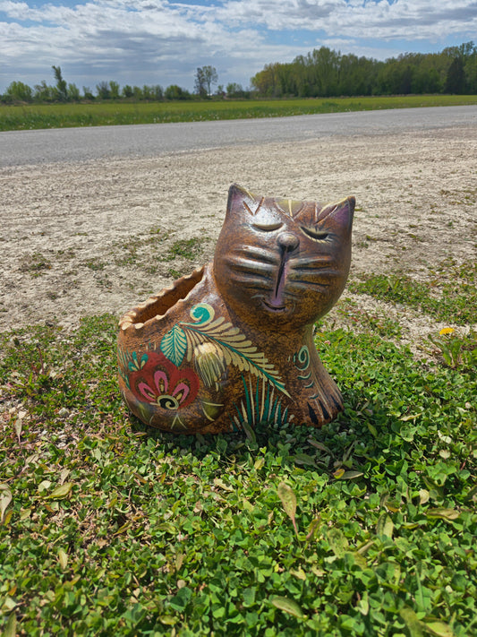 Sitting Cat Planter