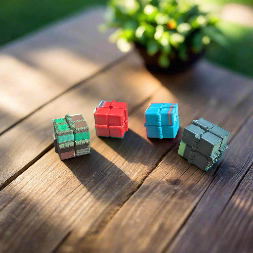 Fidget Cube – Compact Plastic Cube with Buttons, Switches & Dials ...