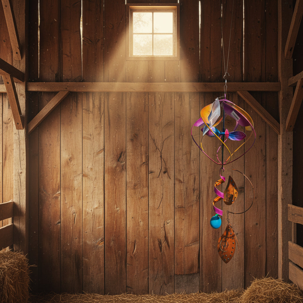 Glamorous Hanging Metal Spinners