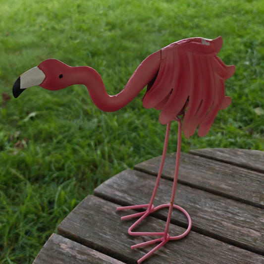 Metal Flamingo