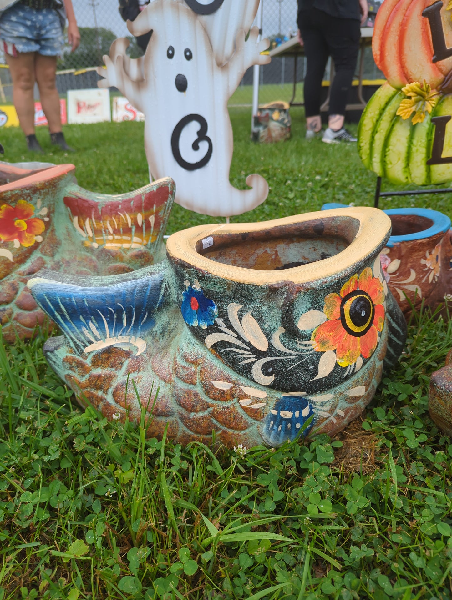 Open Mouth Fish Planter
