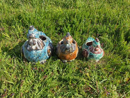Terracotta Hen Planter