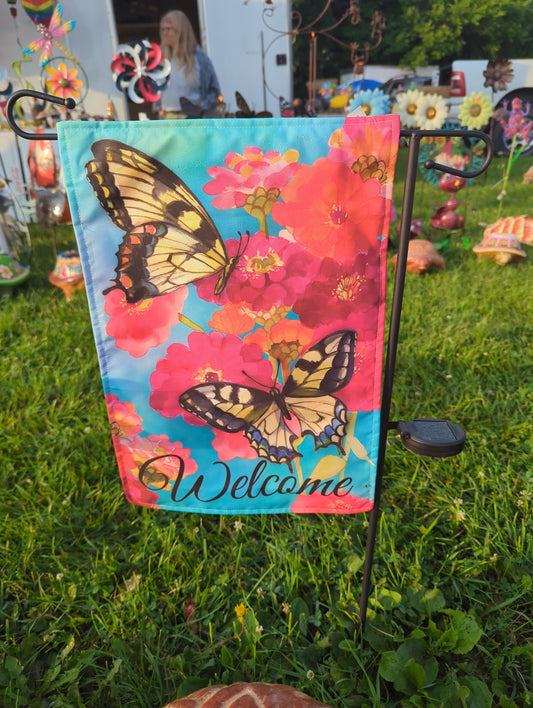 Flag w/ Butterfly