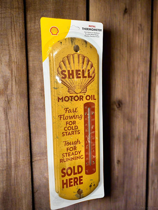 Shell Motor Oil Thermometer